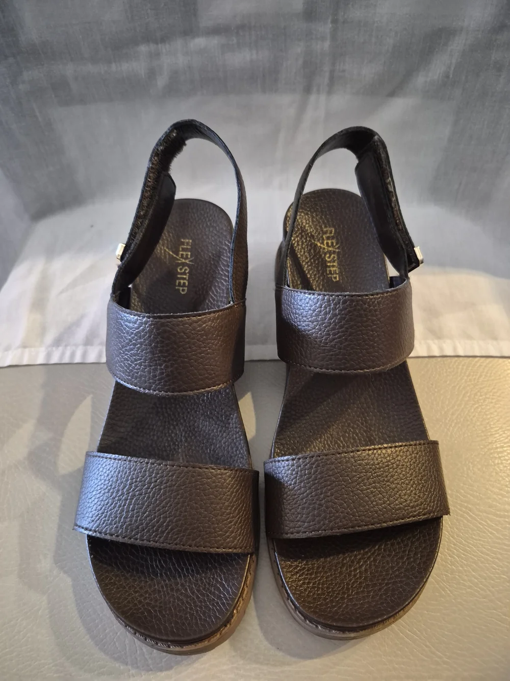 Flex Step Women's Brown Slingback Sandals